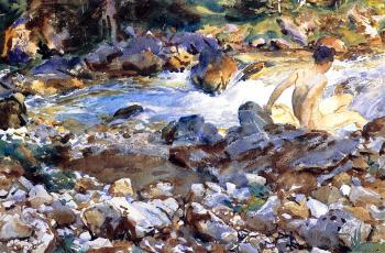 John Singer Sargent : Mountain Stream